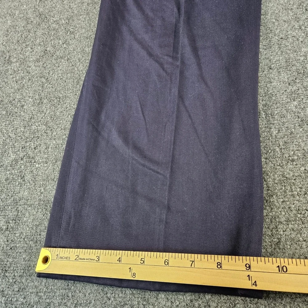 Allyn Saint George Mens 40 Navy Blue Pleated Cuffed Dress‎ Pants Made in USA